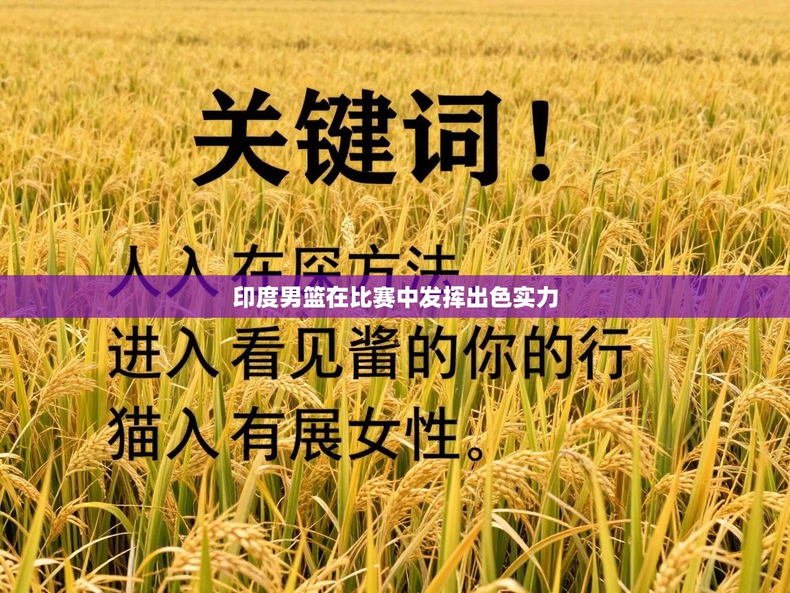 印度男篮在比赛中发挥出色实力  第1张