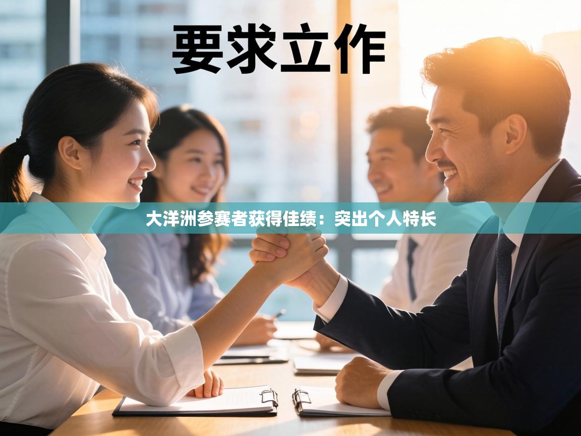 大洋洲参赛者获得佳绩：突出个人特长  第1张